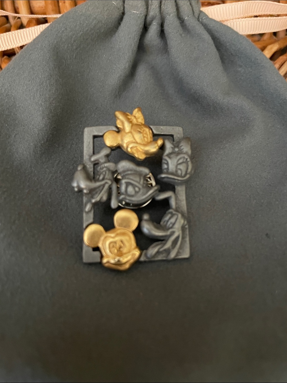 Disney Black and Gold Mickey & Friends Pin